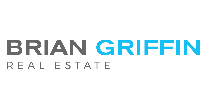 Logo Brian Griffin Real Estate BG left gray
