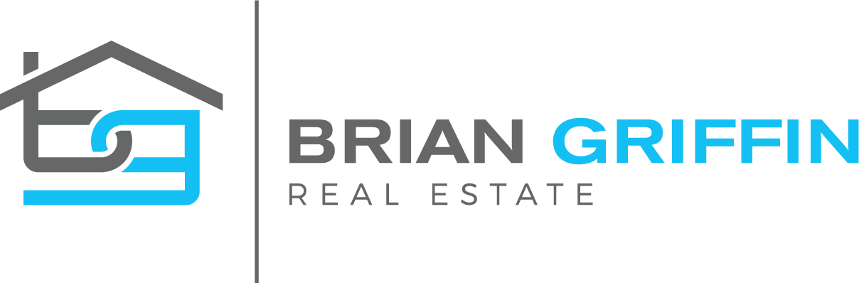 Logo Brian Griffin Real Estate BG left gray